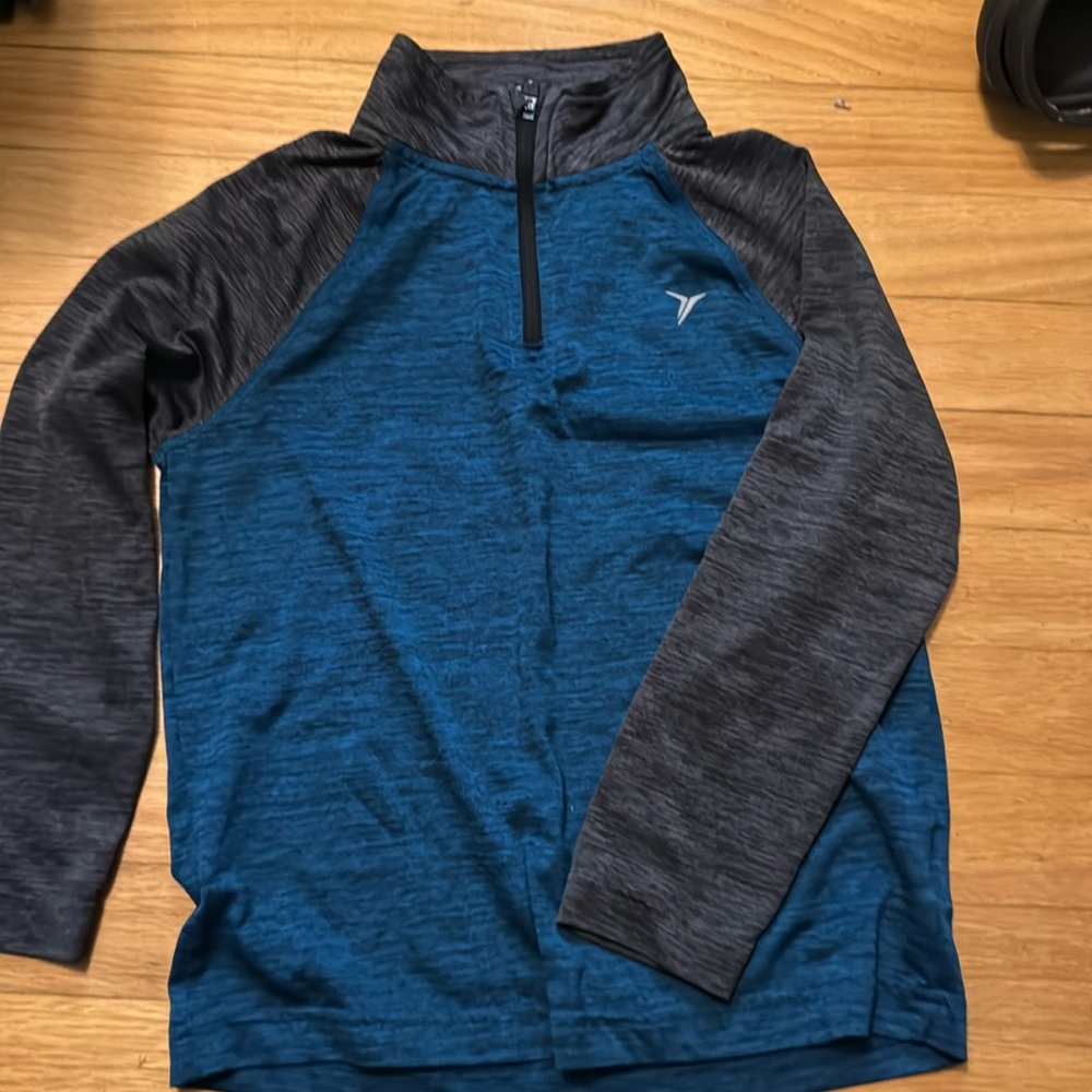 Boys active lightweight quarter zip shirt